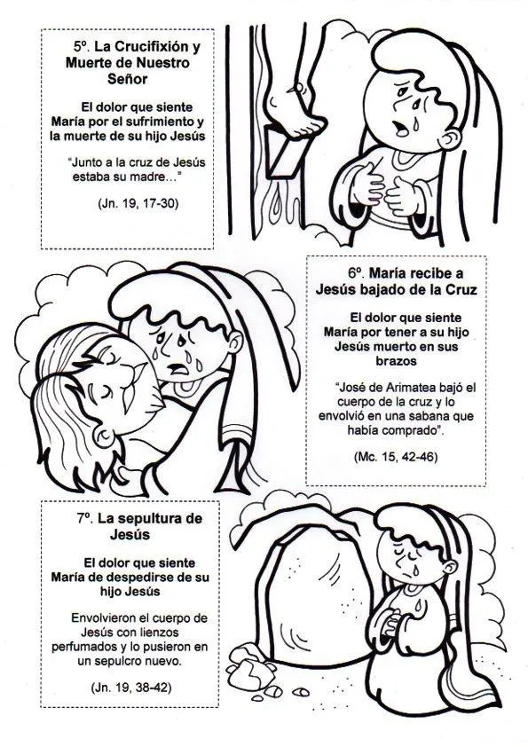 La Catequesis: Recursos Catequesis Siete Dolores de la Virgen María