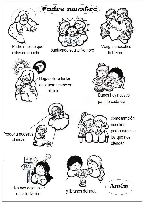 La Catequesis: Recursos Catequesis Oración Padrenuestro