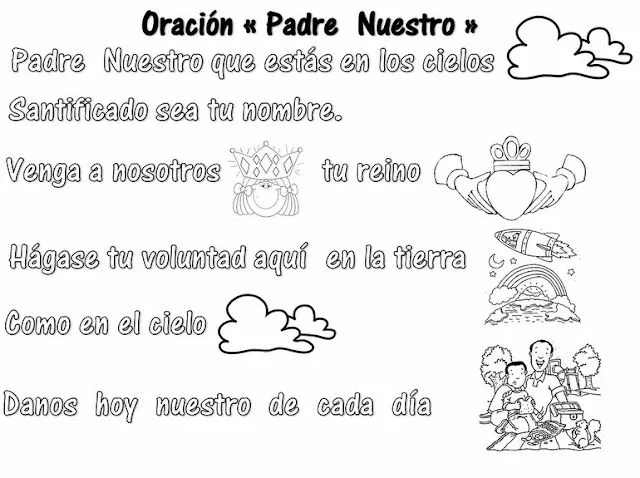 La Catequesis: Recursos Catequesis Oración Padrenuestro