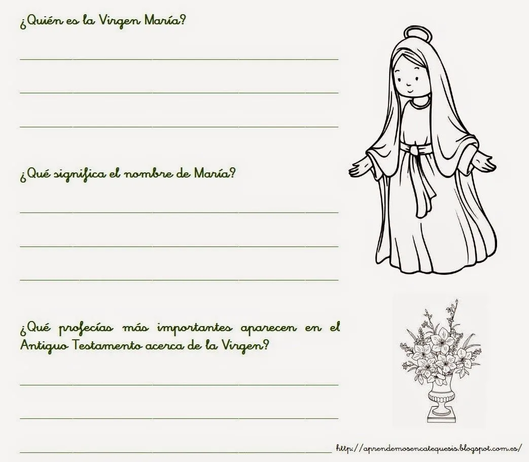 La Catequesis: Recursos Catequesis Virgen María - Catecismo ...