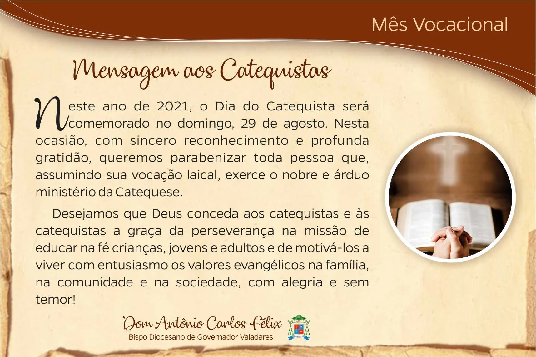 Catequistas | Diocese de Valadares