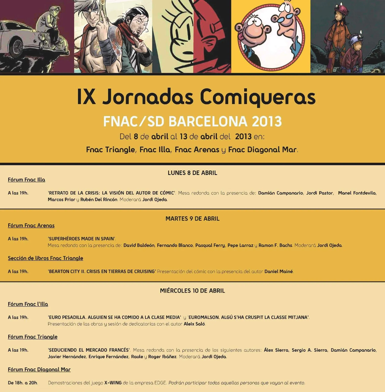 CCT- Comic Ciencia Tecnologia- Jordi Ojeda: Programa de las IX ...