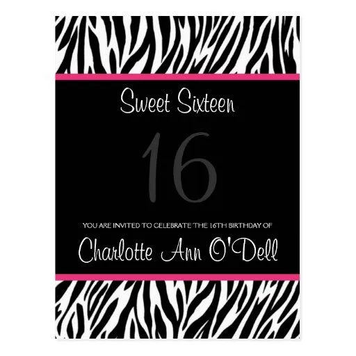 cebra; invitación del cumpleaños postales | Zazzle