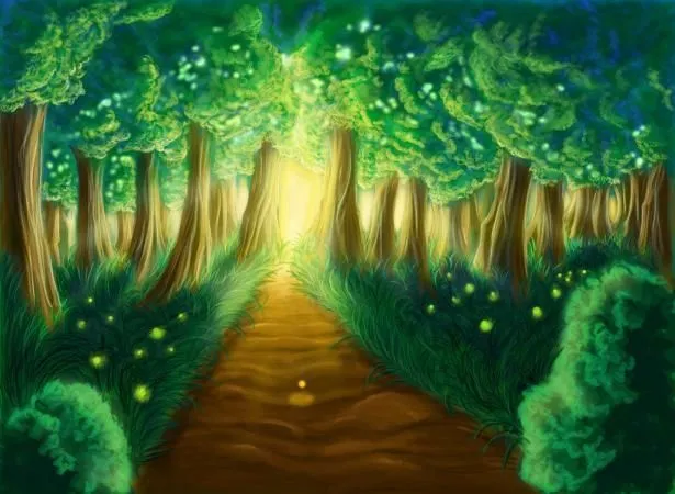 Bosque dibujo infantil - Imagui