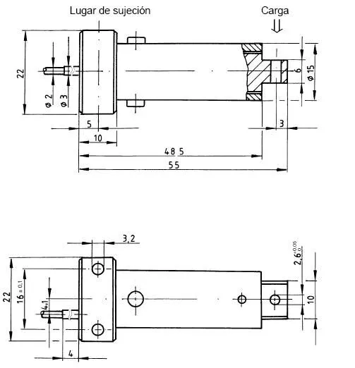 Celula de carga de flexión BURSTER Mod 8510