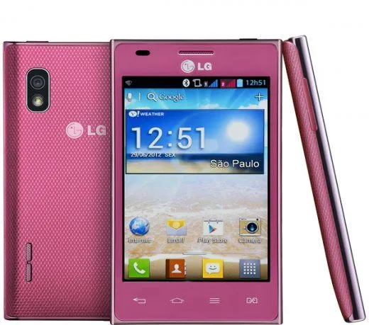 Celular LG Optimus L5 / E615F / Rosa / Dual Chip / Android 4.0 ...