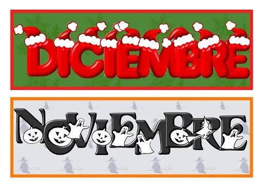 Cenefas meses del año para imprimir gratis - Imagui