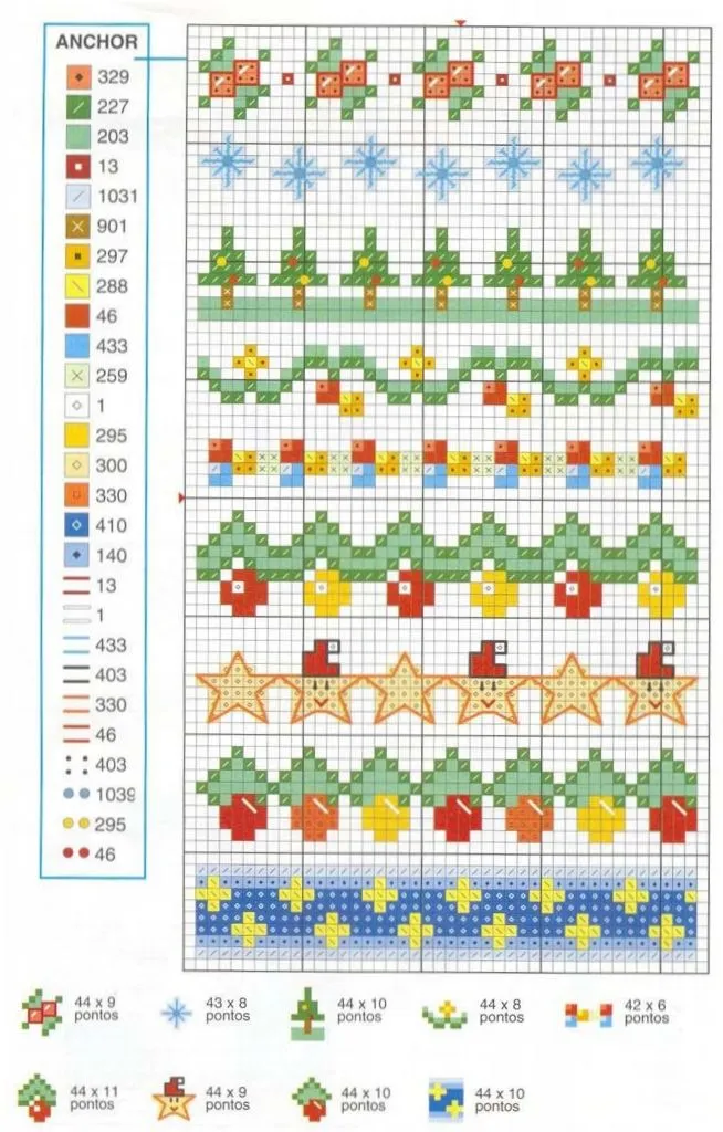 Esquemas de cenefas en punto de cruz gratis - Imagui