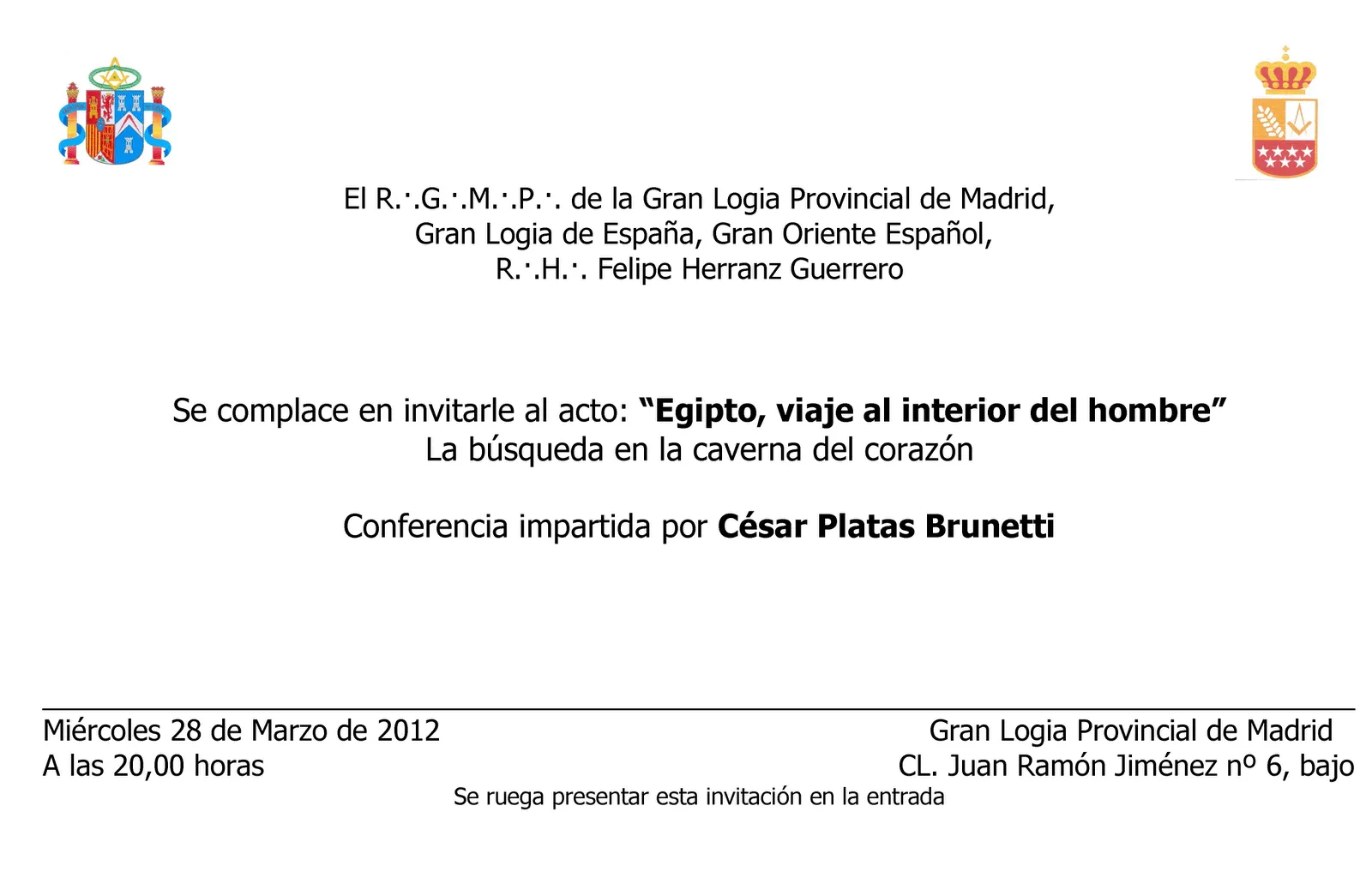 Cent.·. Ben.·. Leal, y Fundadora Resp.·. Log.·. Simb.·. "Mariano ...