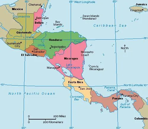 Central America, Schema-Root news