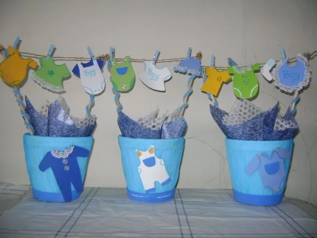 Centro de mesa Baby Shower - FIESTAIDEAS.com | Baby shower ...