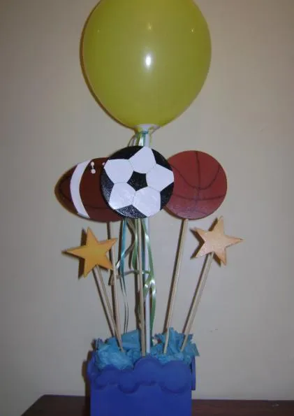 Centro de mesa para baby shower de niña en globos - Imagui