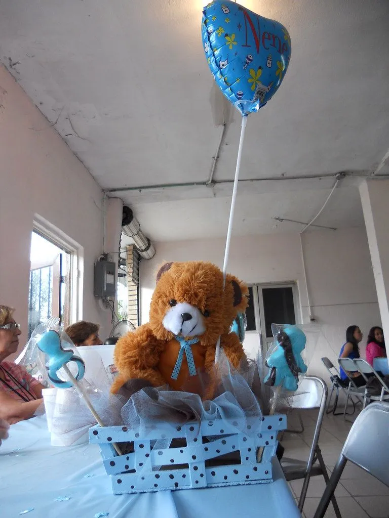 Centro de Mesa para Baby Shower | Oso de peluche | Karola Love*Pic ...