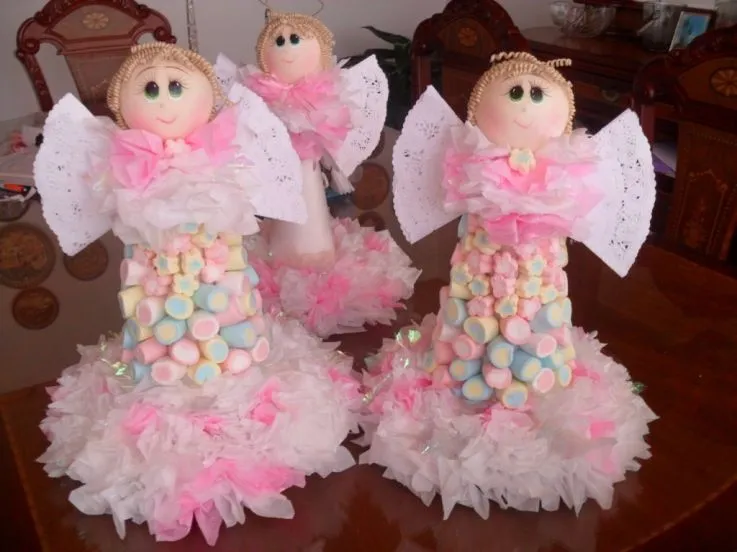 centro de mesa bautizo paso a paso - Buscar con Google | dulceros ...