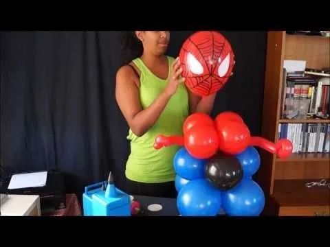 centro de mesa o colgante de spiderman - YouTube