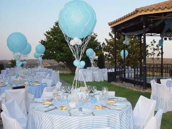 Centro de mesa de globos para boda - Imagui