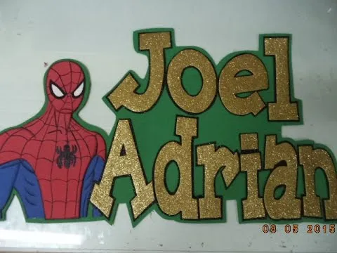 Como hacer centro de mesa Hombre araña | Youtube