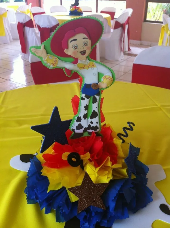Centro de mesa de Jessi la Vaquerita | Toy Story | Pinterest
