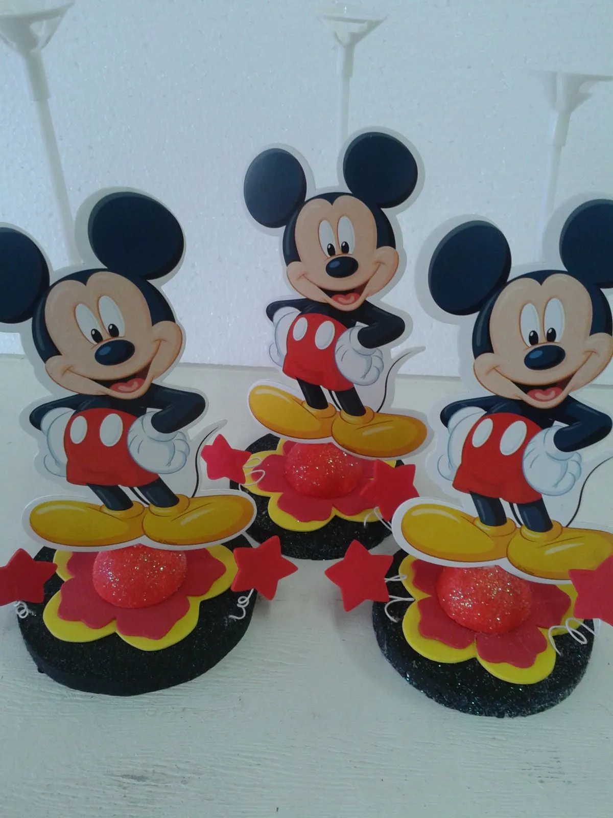 Centro de Mesa Mickey Mouse | G.I Art Festas | Elo7