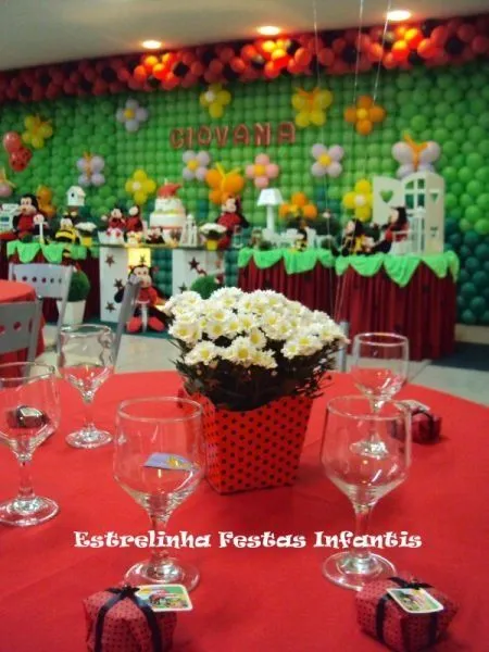 centro de mesa mini margaridas | Fiesta Mariquita | Pinterest