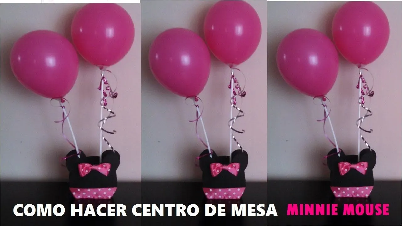 CENTRO DE MESA MINNIE MOUSE - YouTube