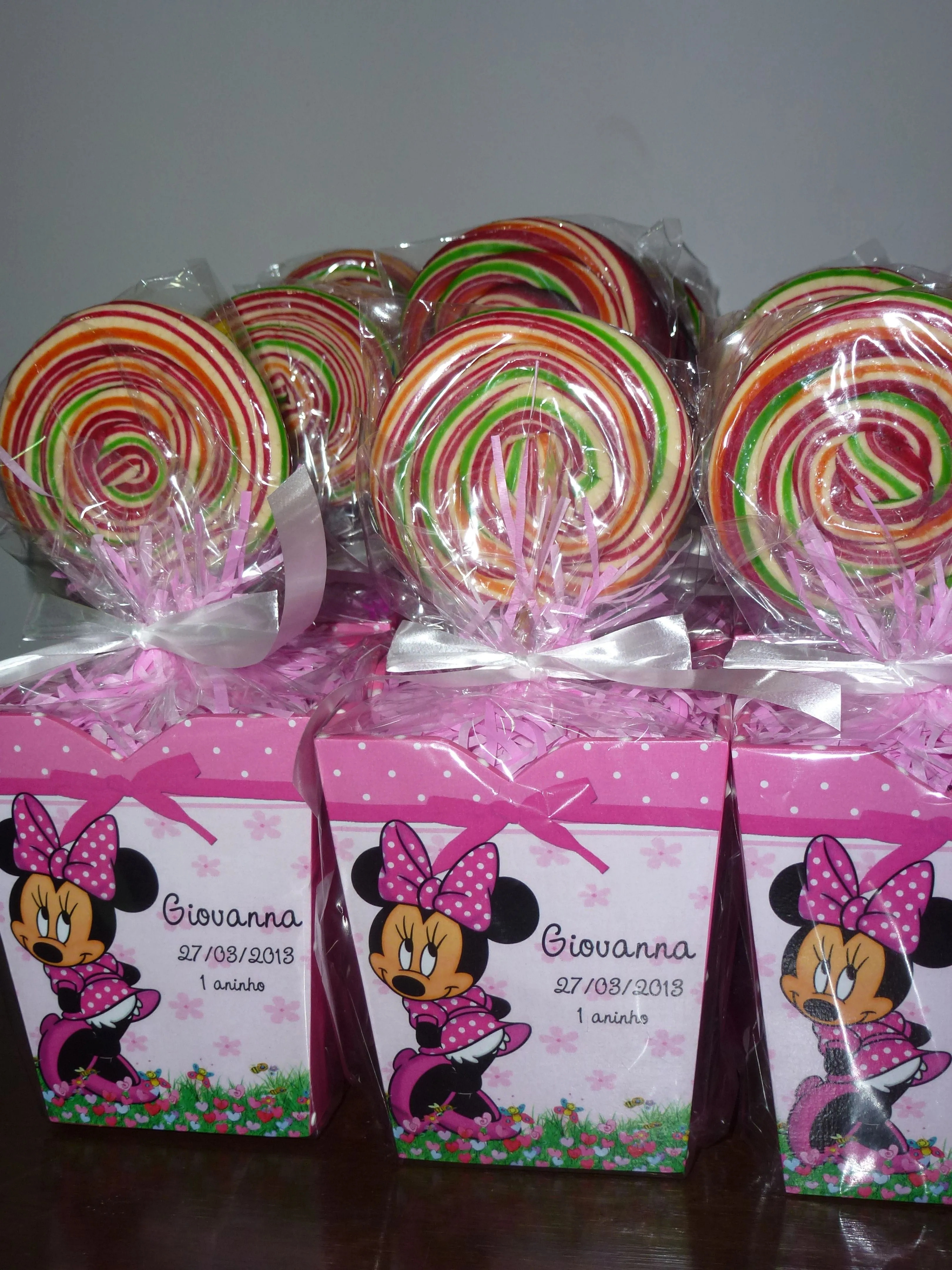 Centro De Mesa Minnie Rosa | Dalumart Lembranças Personalizadas | Elo7