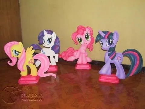 Como hacer centro de mesa de My Little Pony - Imagui