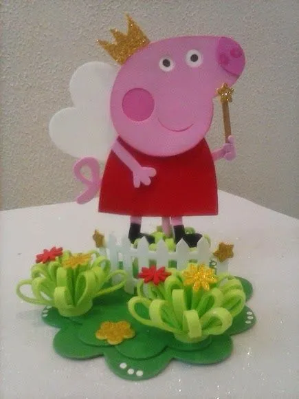 Centro de mesa peppa pig - Imagui