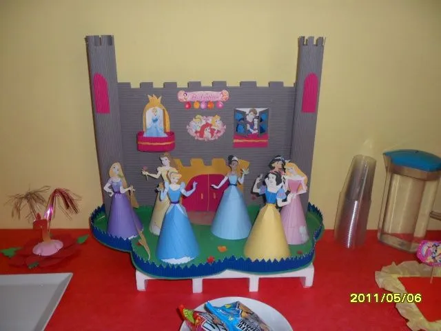 Centro de mesa Princesas dysney