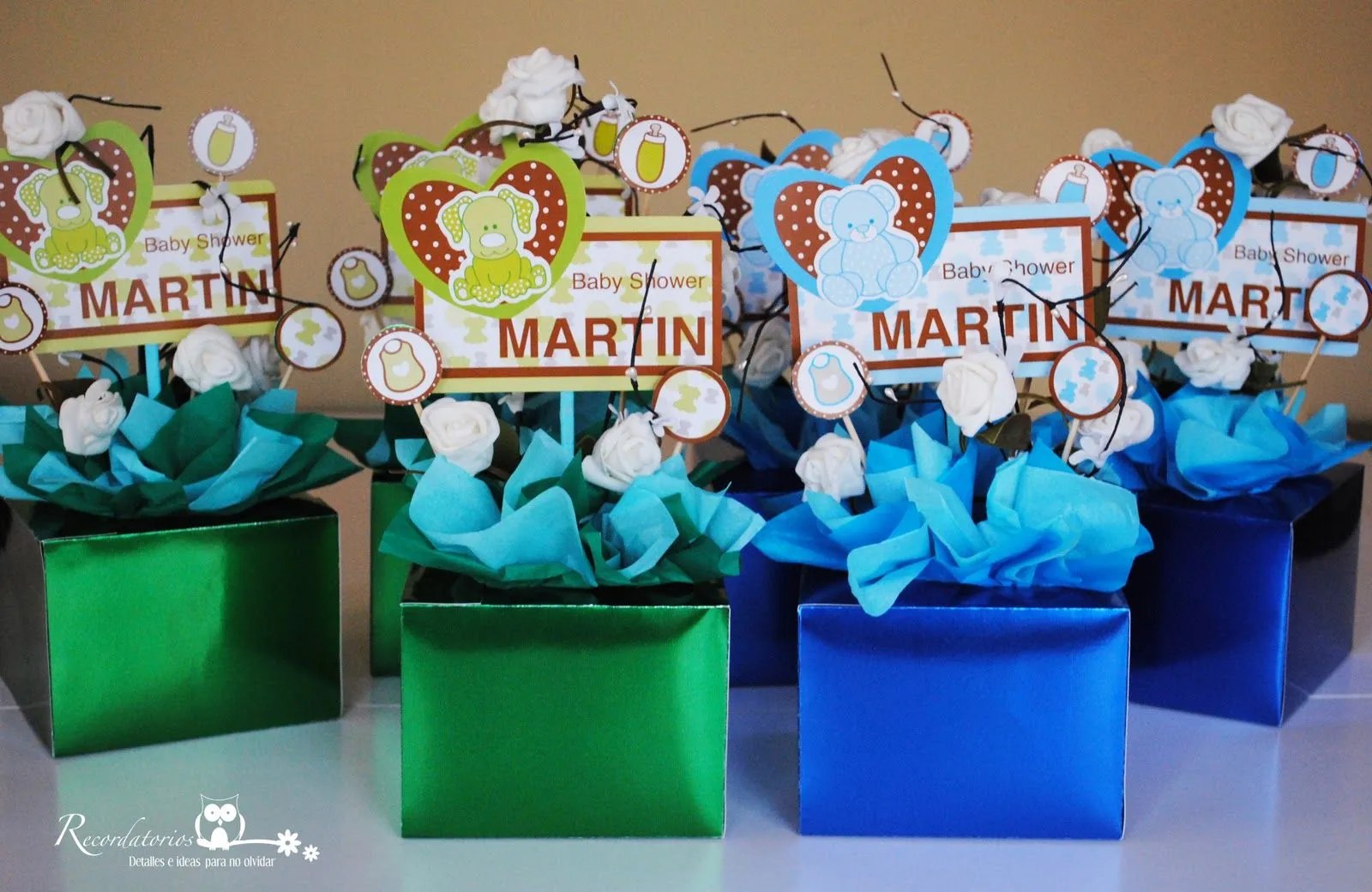 Centros de mesa elegantes para baby shower - Imagui