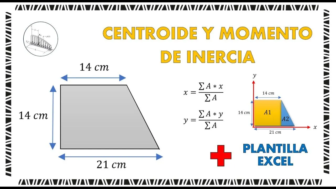 Centroide Y Momento de Inercia + PLANTILLA EXCEL - YouTube