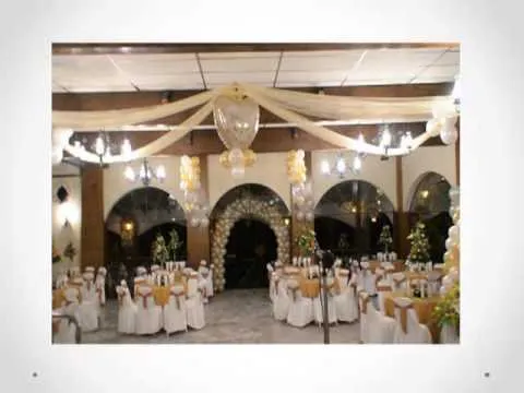 Como hacer centros de mesa para boda con globos - YouTube