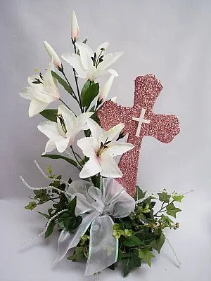 Centros de mesa para primera comunión con flores naturales - Imagui