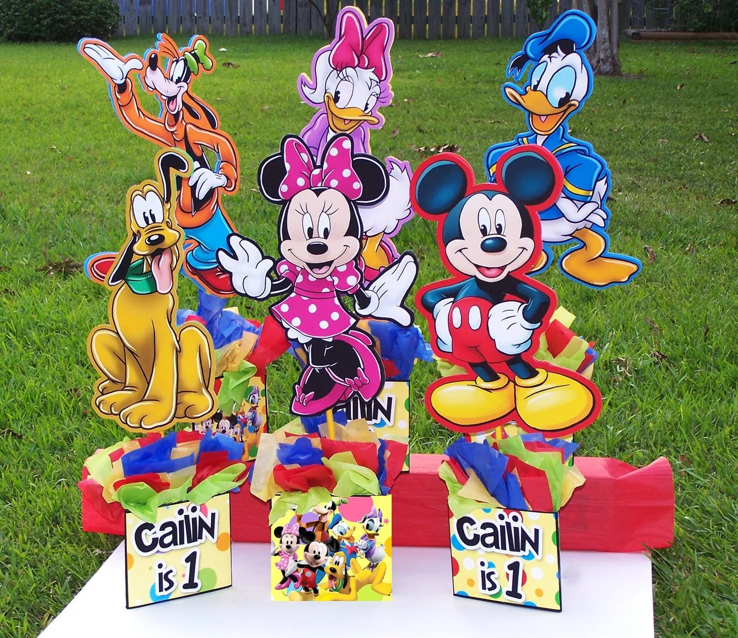 Centros de mesa para fiesta de la Casa de Mickey. | Ideas y ...