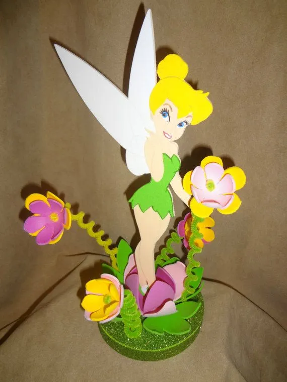 Centro de mesa tinkerbell - Imagui
