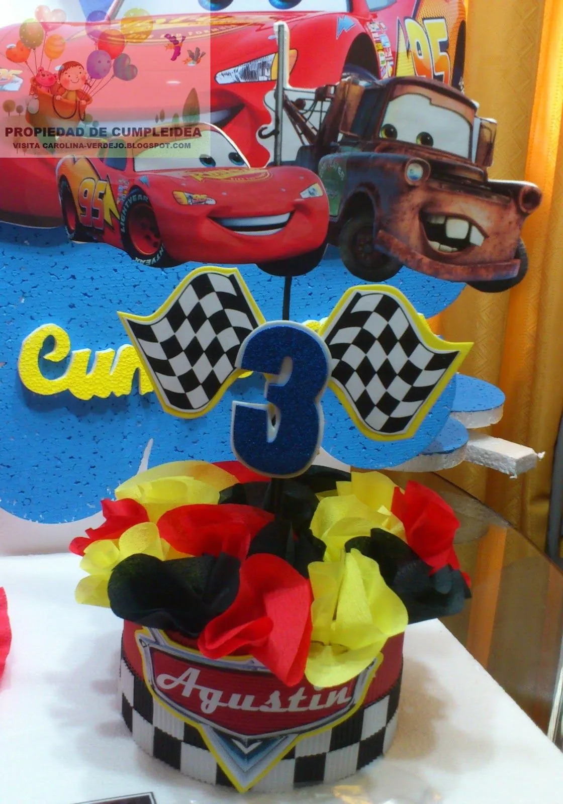 Centros De Mesa Infantiles Cars