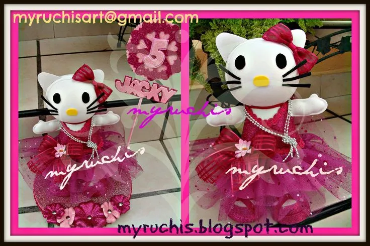Centros de Mesa Infantiles, Fiesta Kitty myruchis.blogspot.com ...