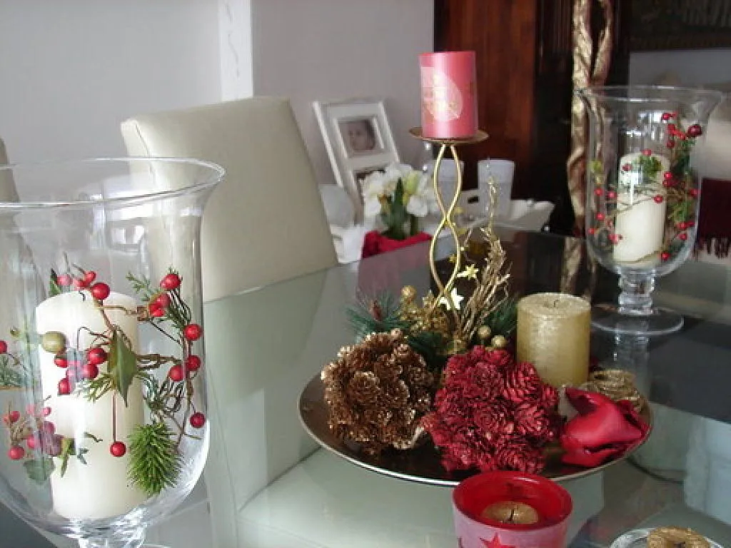 como hacer centros de mesa para navidad | Decorar tu casa es ...