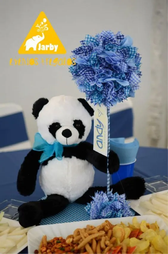 Centros de mesa con Oso Panda | Bautizo | Pinterest | Mesas y Pandas