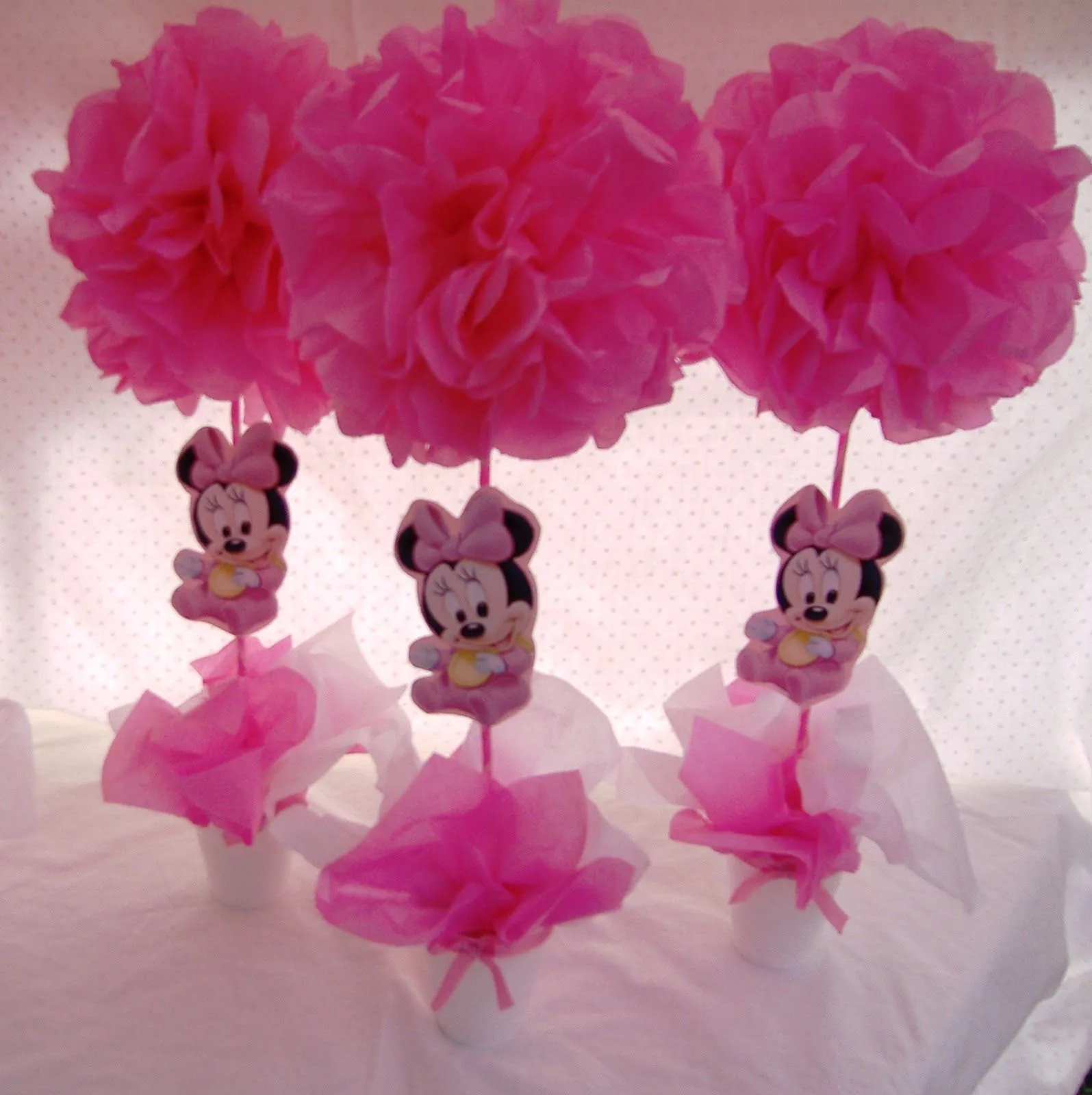 Centros de mesas de Minnie Mouse baby - Imagui