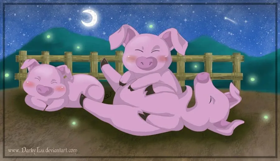 Cerditos:. by DarkyLu on deviantART