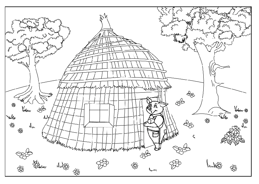 Cerditos para colorear