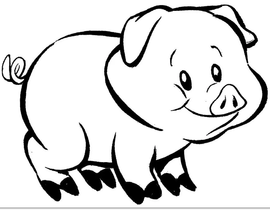 CERDO para pintar Colouring Pages