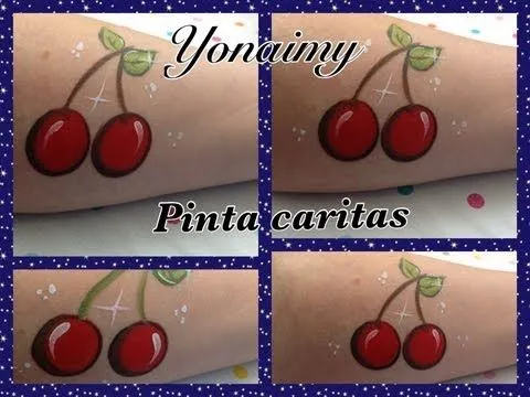 CEREZAS PARA DISEÑO DE PINTACARITAS.- CHERRIES FACEPAINTING ...