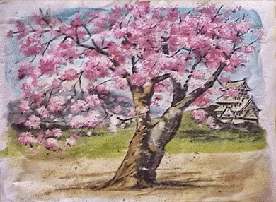 Dibujo arbol de cerezo - Imagui