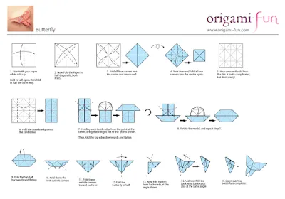 cerezos en papel: la Mariposa en Origami