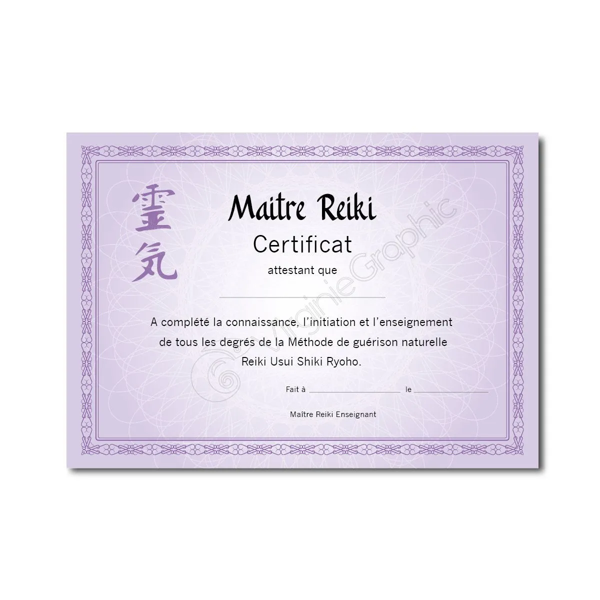 Certificado de formación y enseñanza del Maestro Reiki - Etsy México