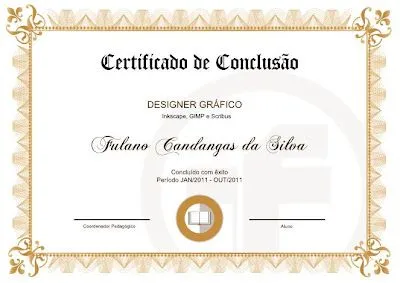 Certificado Modelo Clássico (09) - TutorFree