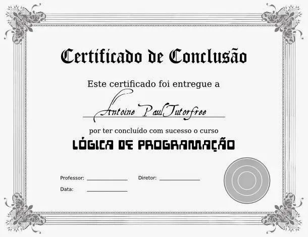 Certificado Modelo Clássico SVG (11) - TutorFree