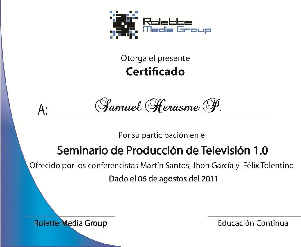 Certificado De Participación Como Miembro La Comisión Pictures